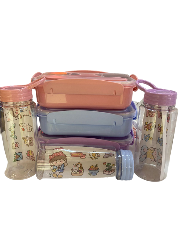 Miniatura 2 de Kit Lonchera Bento Tapa Lisa Termo